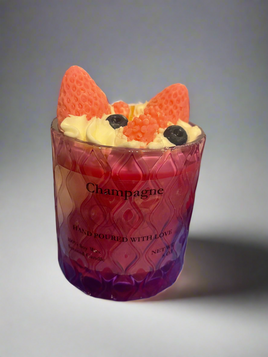 Champagne Dessert Candle