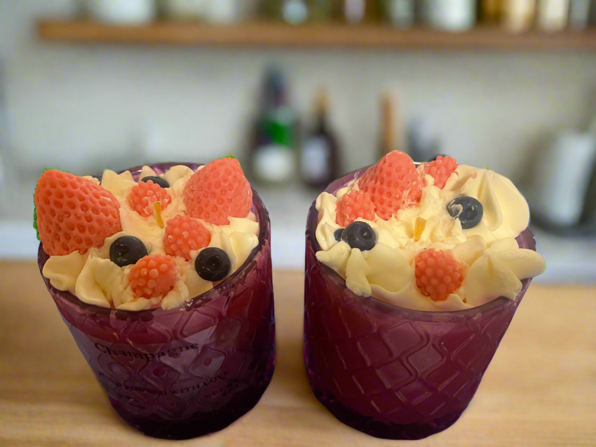 Champagne Dessert Candle